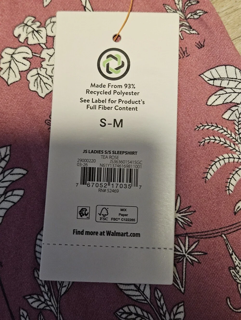 Lot of 2: NWT Joyspun Womens S-M Short Sleeve Sleepshirt Nightgown Lot